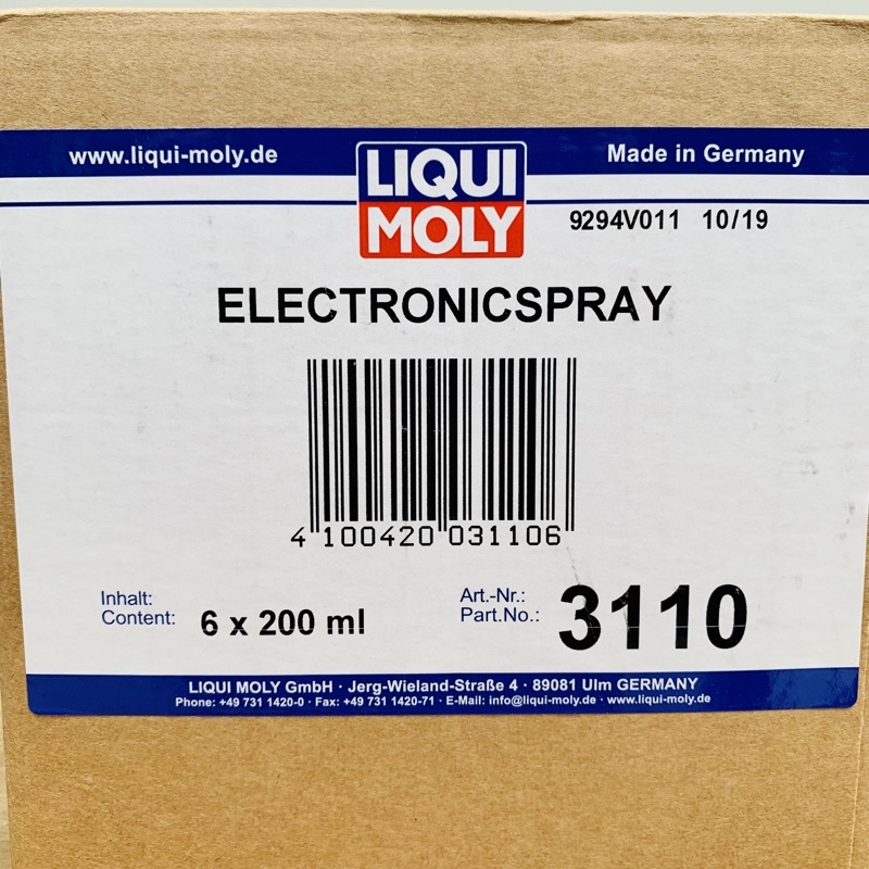 Chai Xịt Vệ Sinh - Bảo Vệ Bảng Mạch Điện Tử Liqui Moly Electronic - Spray 3110 200ML Made in Germany