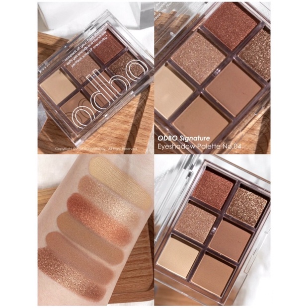Phấn Mắt Odbo Signature 6 Ô