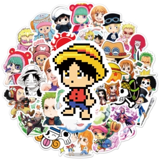 Set 50 miếng dán trang trí hình One piece độc đáo