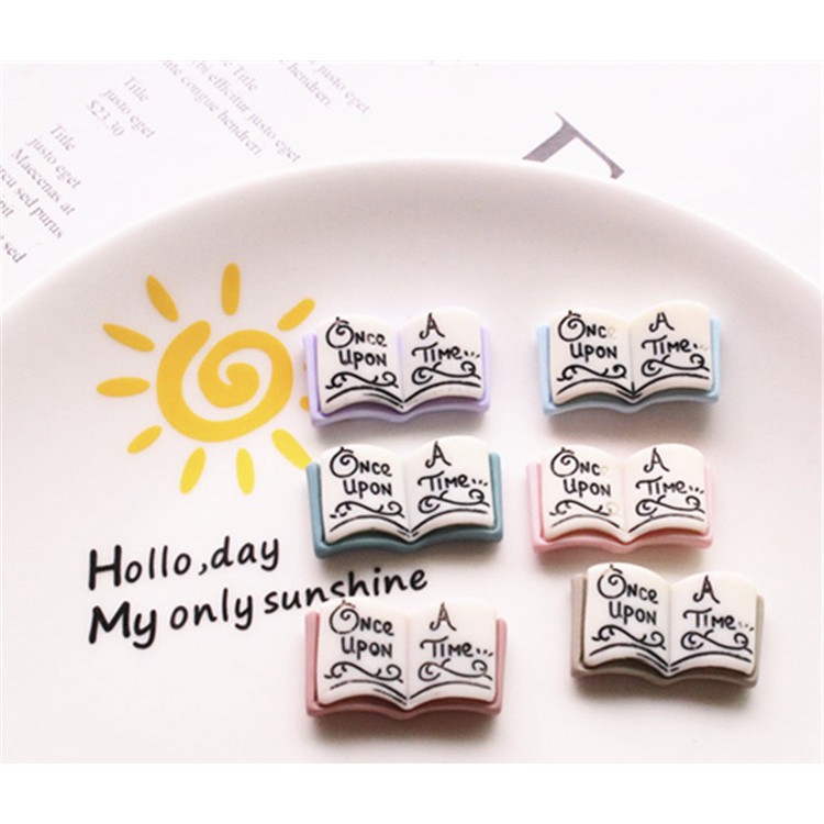 Charm slime/ Dụng Cụ Trang Trí Hình Quyển Sách (3x3.2cm)