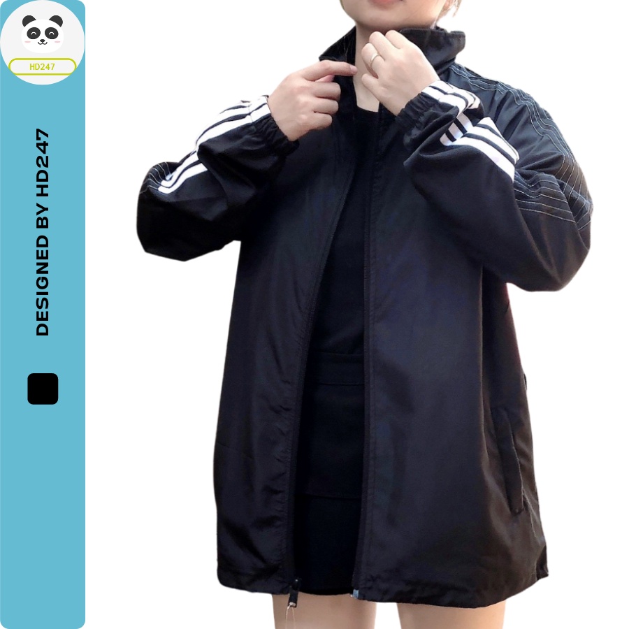 Áo khoác nữ chất dù form rộng đẹp Lelldove áo Jacket Unisex nhẹ thời trang HD247 0249