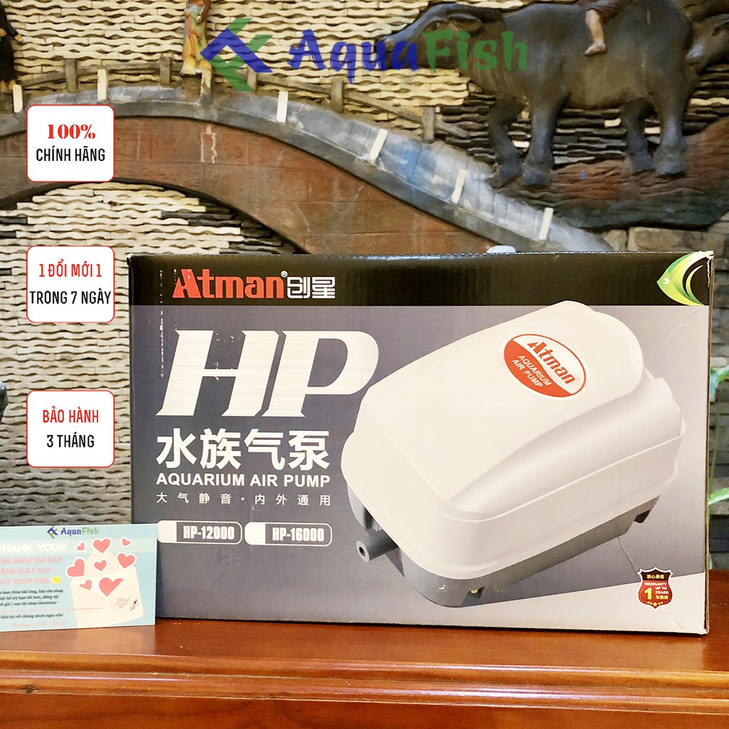 Máy Sục Khí Oxy Atman HP 12000 (máy sục khí chuyên dụng cho bể cá, hồ cá koi, hồ cá rồng)
