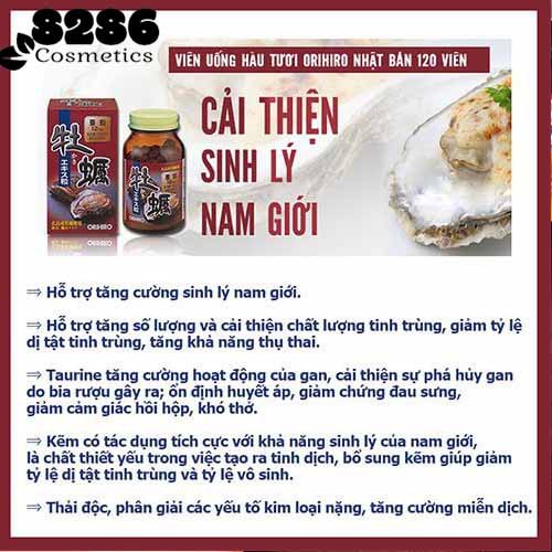 [Có sẵn] Tinh chất hàu tươi ORIHIRO New Oyster Extra Tablets 120 viên (nội địa Nhật) | Thế Giới Skin Care