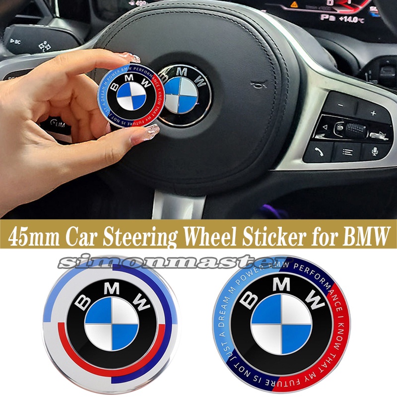 1 Miếng Dán 45mm ABS Viền Vô Lăng Xe Hơi BMW F10 F20 1 3 5 7 Series
