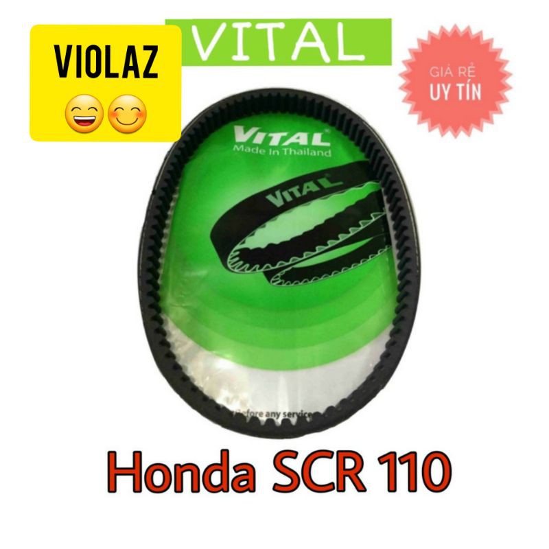 Dây curoa SCR, Lead 110 Thái Lan hãng Vital (dây đai cho xe máy Honda công ly hợp truyền động)