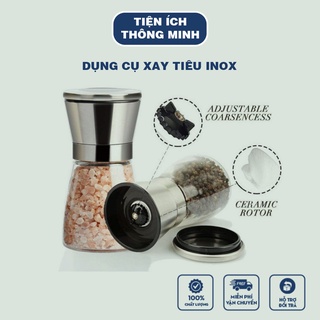 Dụng cụ xay tiêu Inox, đa năng siêu tiện lợi, chất liệu Ceremic cao cấp