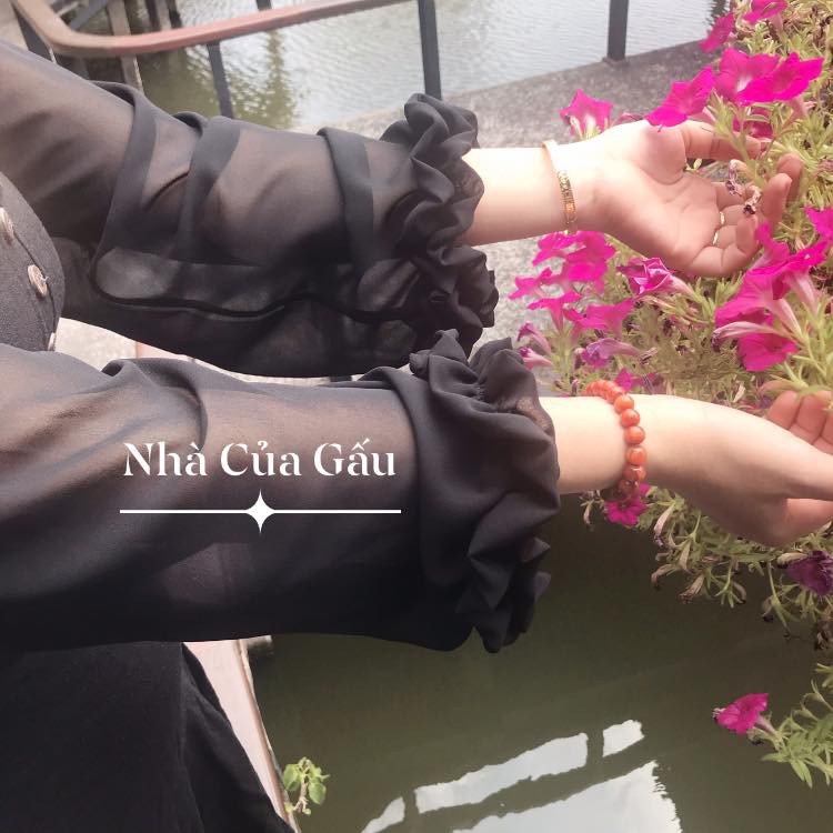 Áo khoác kimono voan mới, tay nhún cực xinh nha ❤️