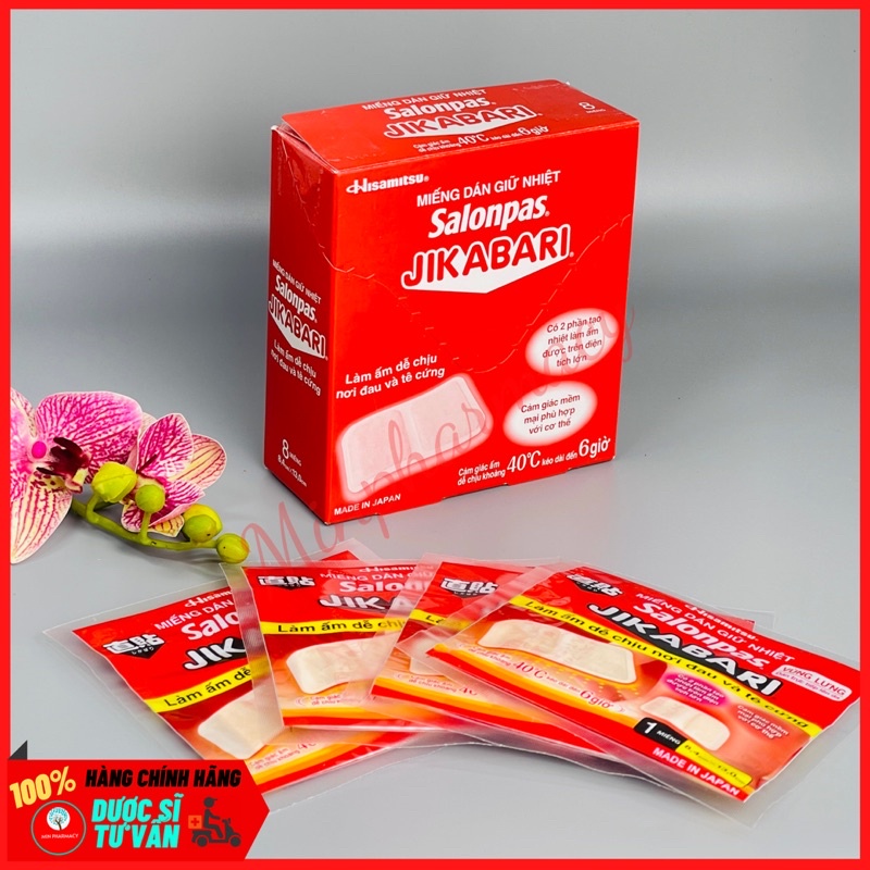 1 Miếng dán giữ nhiệt SALONPAS JIKABARI Nhật Bản - Minpharmacy