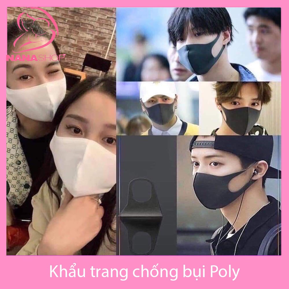 Khẩu trang người lớn vài Poly combo 10 cái