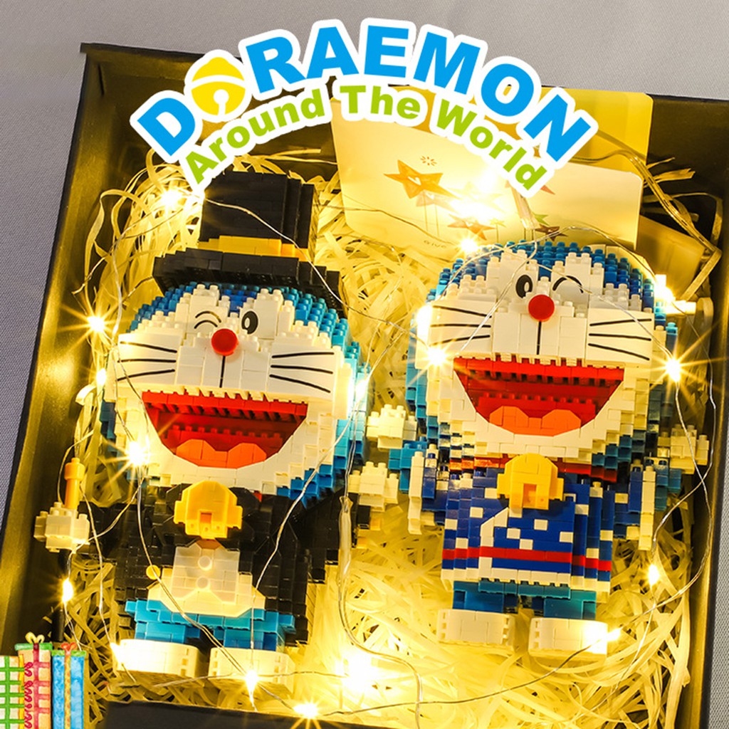 1 Bộ Đồ Chơi Lắp Ráp Mô Hình Doraemon 123