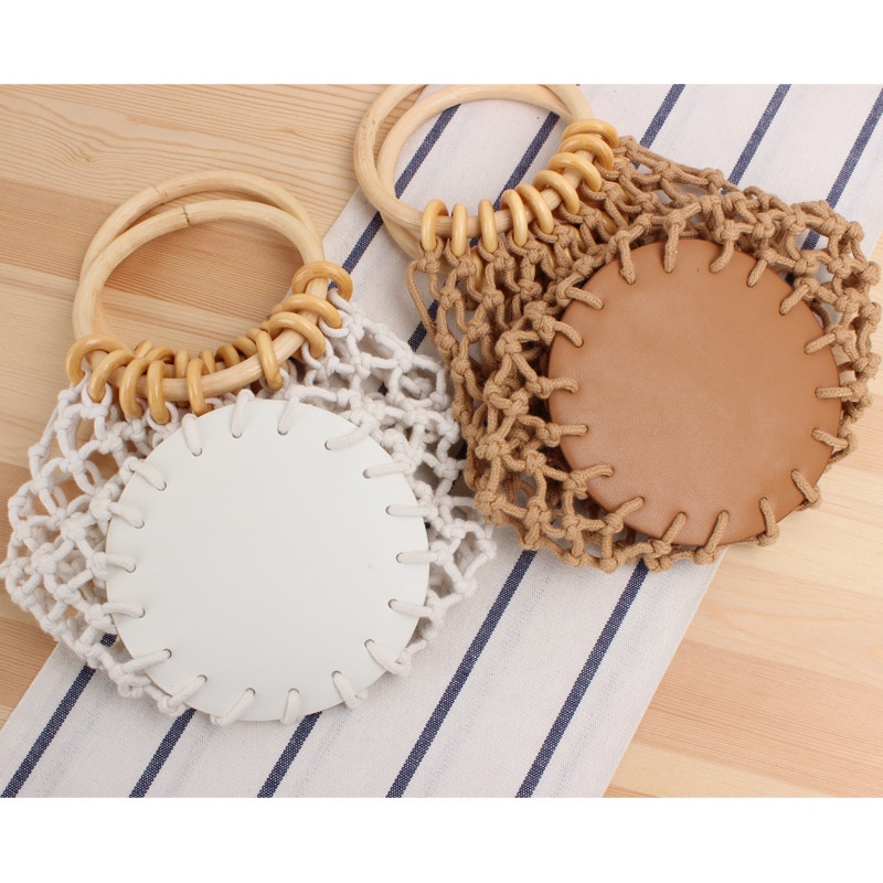 Túi Cói Xách Tay Phong Cách Cổ Điển Thanh Lịch Dành Cho Nữ