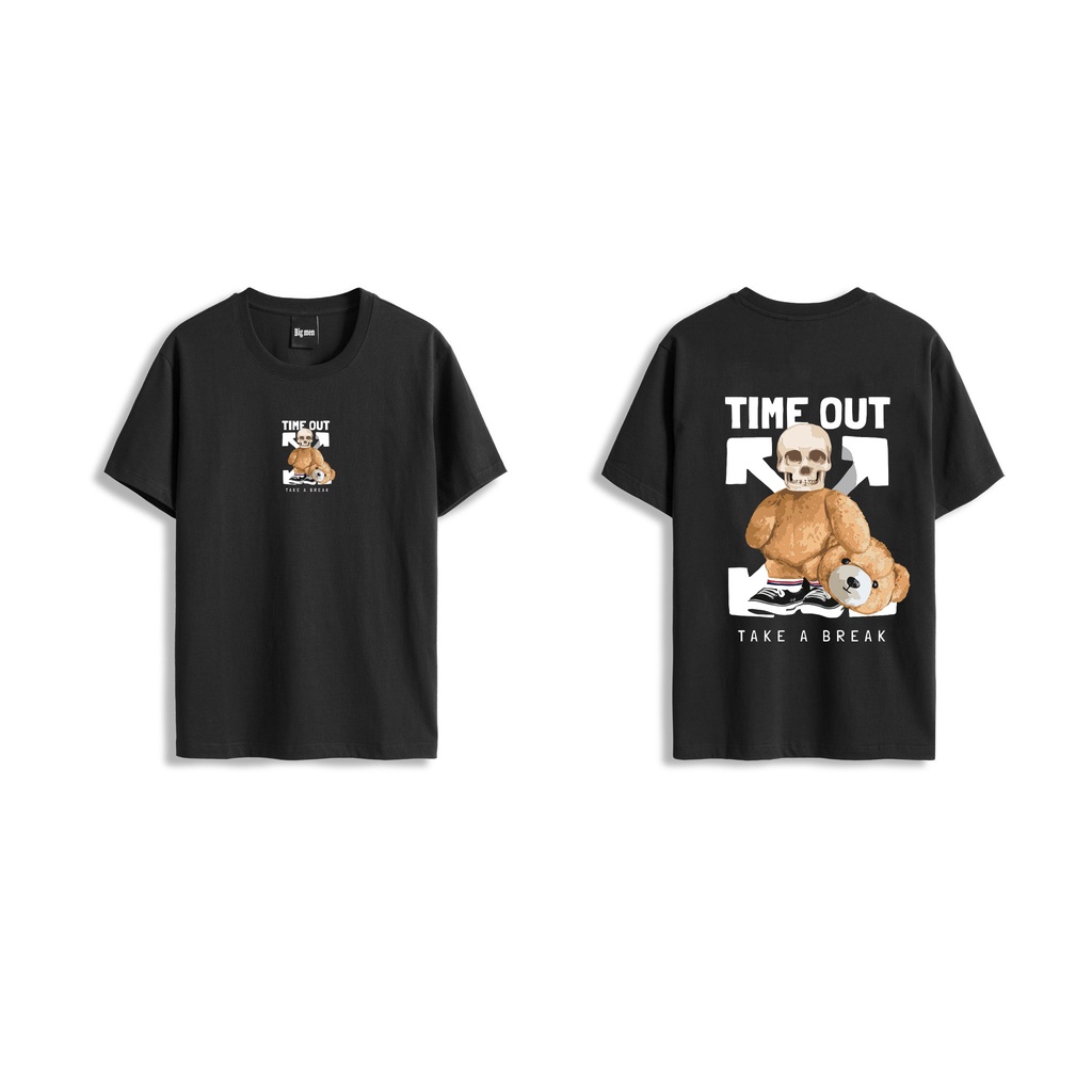 Big size- Áo thun unisex thời trang in hình gấu siêu hot 50-140kg