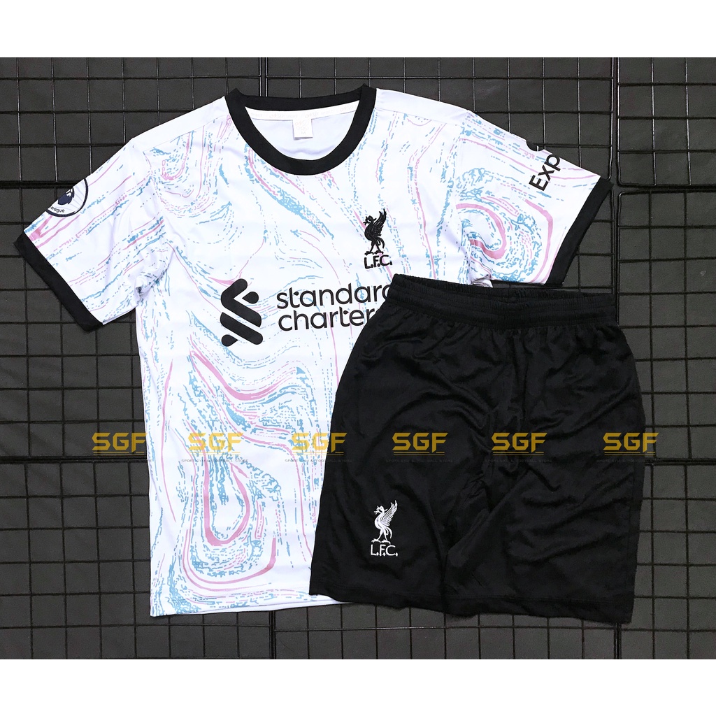 Đồ Bóng Đá LIVERPOOL trắng sân khách 2023