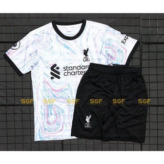Đồ bóng đá liverpool trắng sân khách 2023