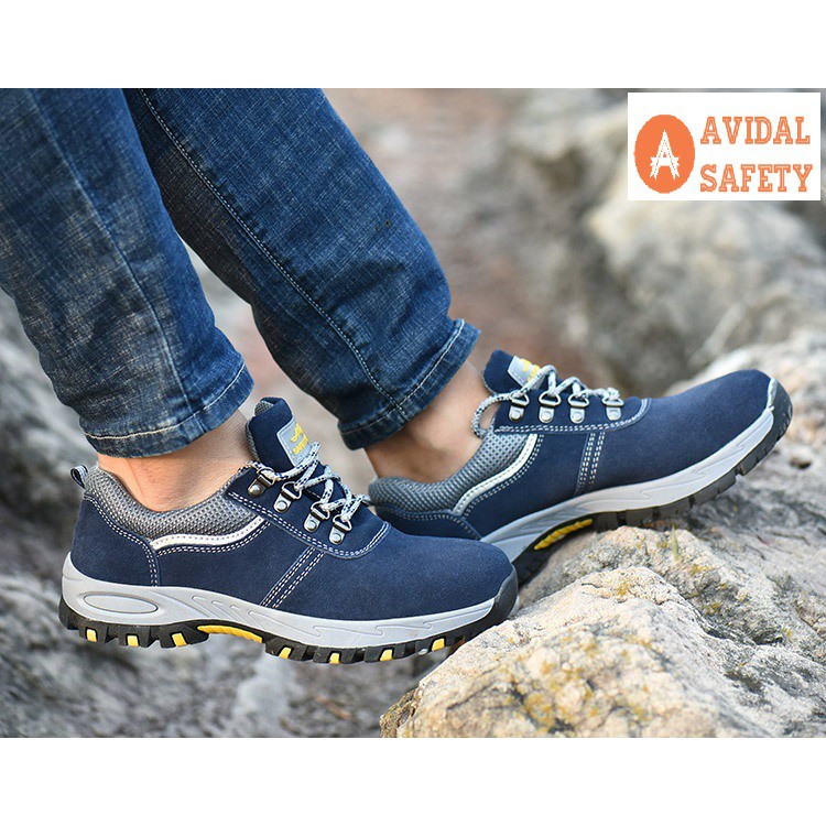 Giầy Bảo Hộ Lao Động Nam Cực Kì Cá Tính Phong Cách Đế Sắt, Mũi Bọc Sắt Dáng Thể Thao | BigBuy360 - bigbuy360.vn