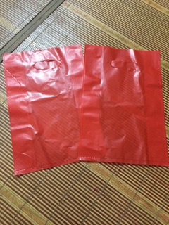Túi nilon đỏ Đựng quà hàng đẹp