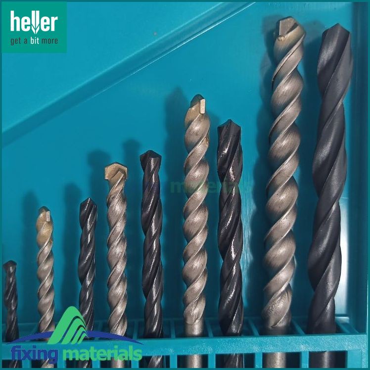 Hộp 9 mũi khoan hỗn hợp  HELLER chuôi tròn