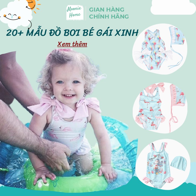 Đồ Bơi Bé Gái/ Áo Tắm Cho Bé Gái Họa Tiết Nàng Tiên Cá Mã BG - 23