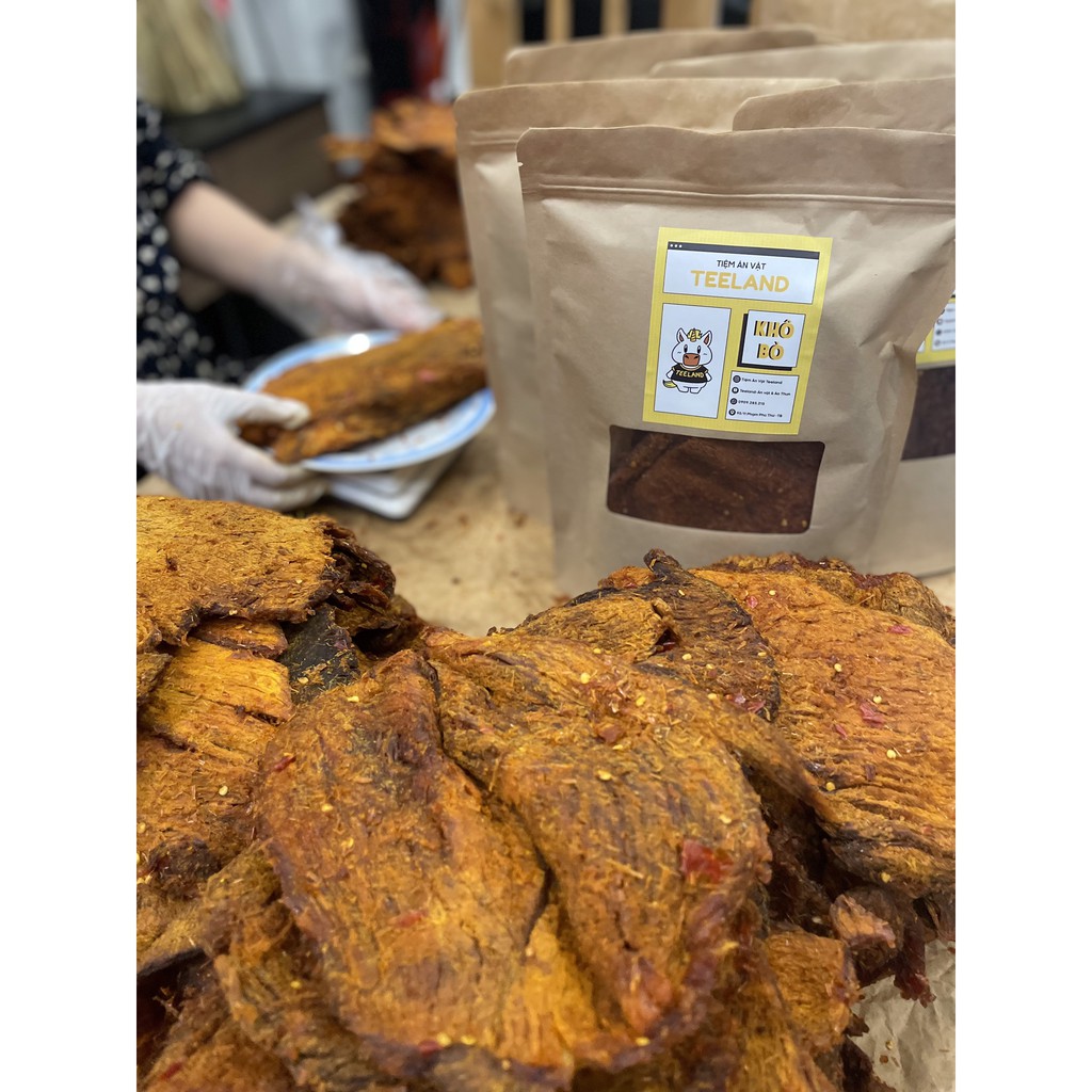 Khô Bò Homemade Miếng Mềm - Thơm ngon hợp vệ sinh - 100% bò - Bịch 500gr | BigBuy360 - bigbuy360.vn