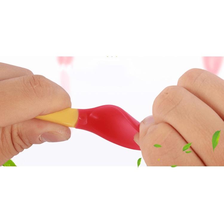 Thìa Báo Nóng Cho Bé - Thìa Ăn Dặm Silicone Cho Bé, Cảm Biến Nhiệt