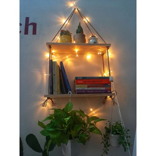 Kệ gỗ treo tường Kích thước 40x15cm