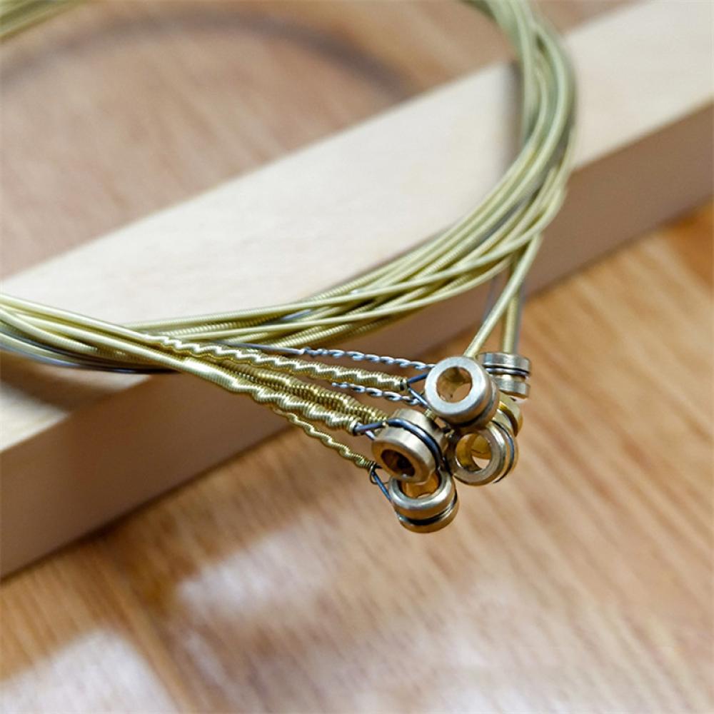 Bộ 6 Dây Đàn Bằng Đồng Thau Hình Lục Giác Màu Cầu Vồng Kích Thước E8X5 Chuyên Dụng Cho Đàn Guitar Acoustic