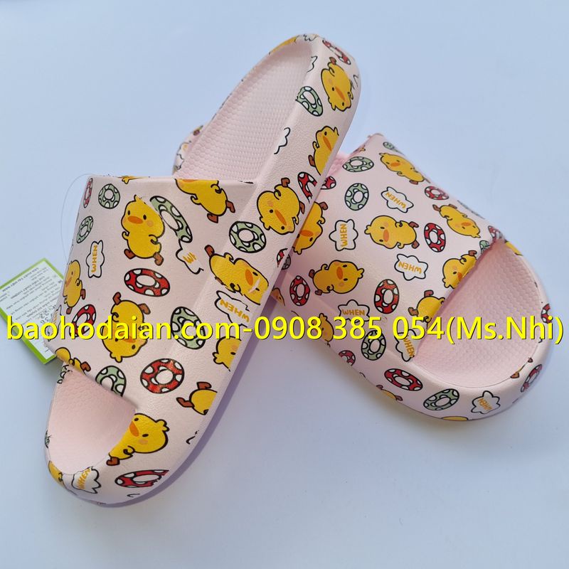 Dép sục bánh mì nhựa EVA siêu nhẹ hoạt tiết dễ thương E198/1