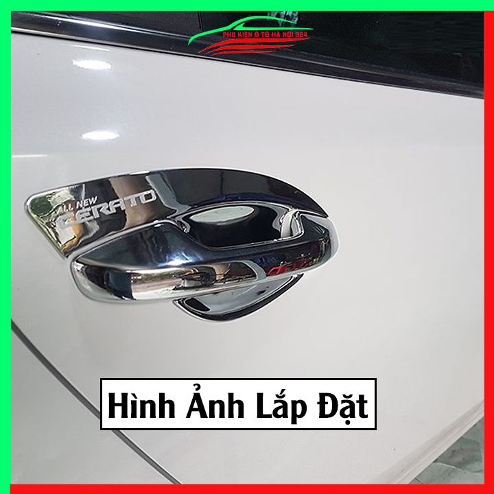 Ốp tay hõm mạ crom Cerato 2019-2022 sáng bóng chống trầy bảo vệ cửa xe ô tô