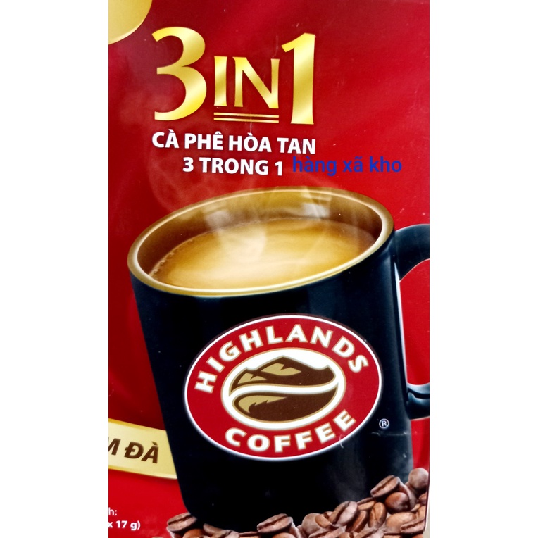 cà phê highlands hòa tan 3in1 hộp 170g( 10 gói)- 10.2022 | BigBuy360 - bigbuy360.vn