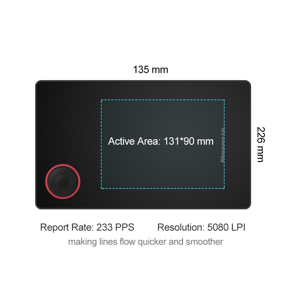 Bảng vẽ điện tử G50 10moons Hỗ Trợ Điện Thoại Android Và Máy Tính Bảng