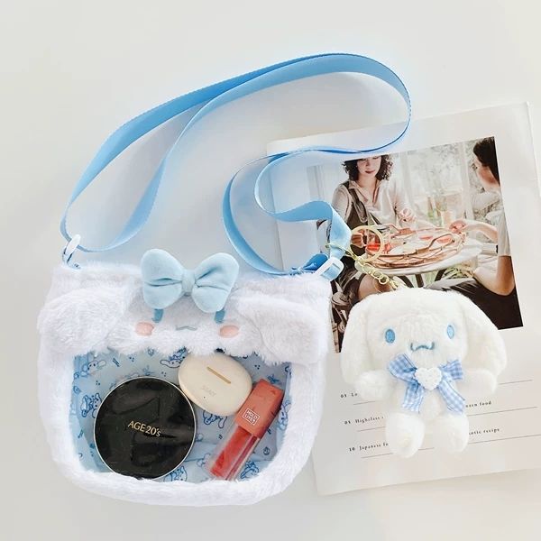 Túi Đeo Chéo Hình Cinnamoroll Kuromi My Melody Dễ Thương