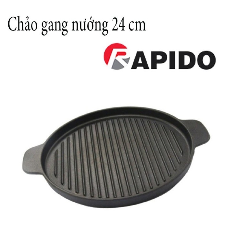 Chảo gang Rapido size 24 (hàng chính hãng)