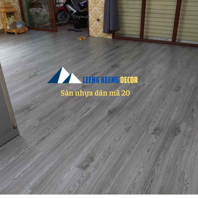 Sàn nhựa giả gỗ, tự dán, keo sẵn, hàng loại 1, dày 2mm kích thước tấm 91,4x15,2 cm, tại Hà Nội và TP.HCM