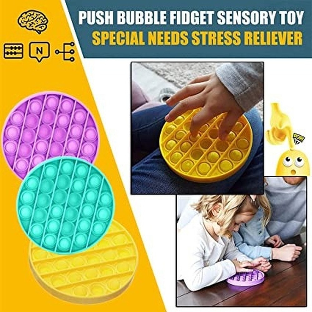 [Mã LIFETOYS1 giảm 30K đơn 99K] Pop It Fidget Đồ chơi nhấn nút tròn giảm căng thẳng độc đáo