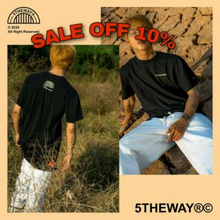 5THEWAY LONGLINE TEE - WHITE / BLACK