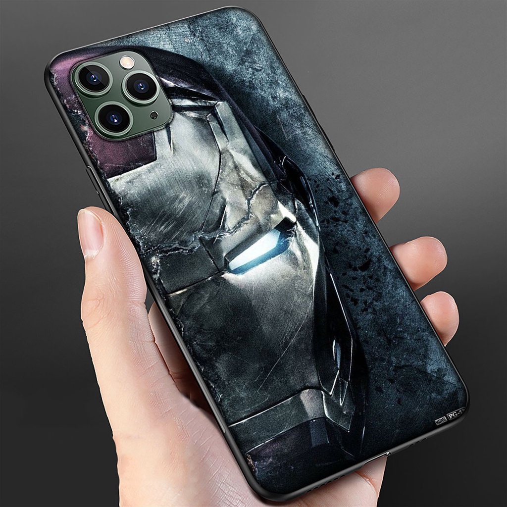 Ốp điện thoại silicone mềm hình Avengers Marvel Iron Man bảo vệ cho iPhone 11 Pro XR X XS Max 7 8 6 6s Plus
