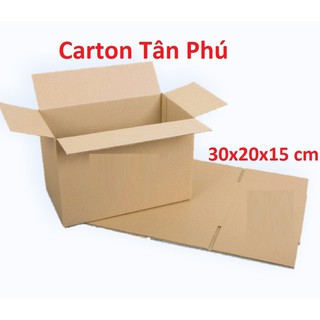 30x20x15 cm - 20 Thùng carton giá rẻ  ♥️ FREESHIP ♥️ Giảm 10K Khi Nhập [BAOBITP1] - TP20