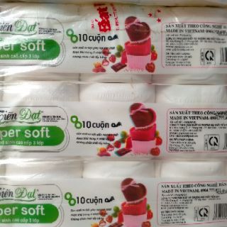 GIẤY VỆ SINH TIẾN ĐẠT TRÁI TIM 10 CUỘN