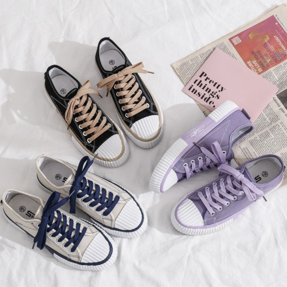 !! Giá nửa giá Viral!!! Giày Thể Thao Canvas Nhập Khẩu Chính Hãng Cho Nữ
