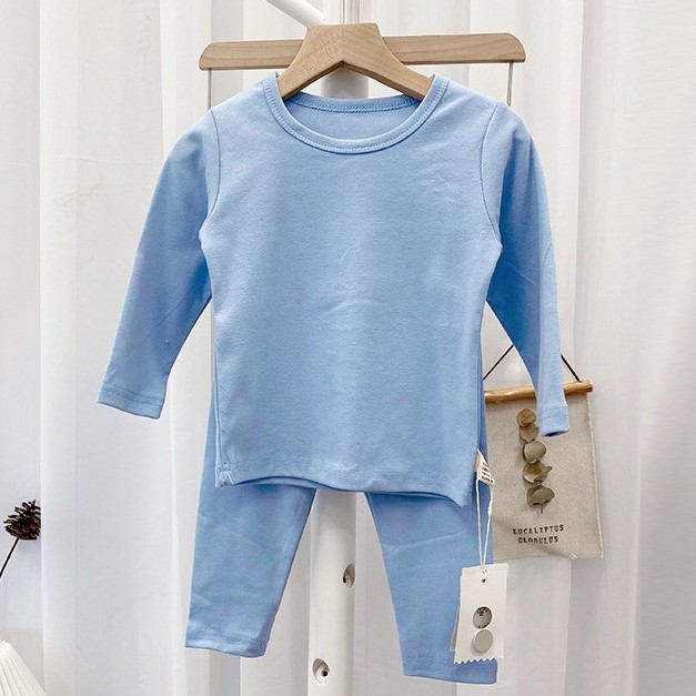 Bộ dài tay trẻ em cotton len hàng đẹp tám màu