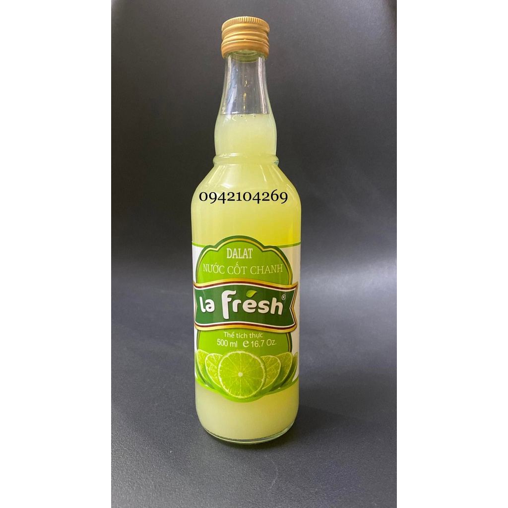 Nước Cốt Chanh ĐẬM ĐẶC NGUYÊN CHẤT 100% LA FRESH chai 500ml- CỐT CHANH VẮT KHÔNG ĐƯỜNG