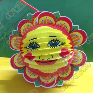 Lồng đèn trung thu ( Lồng đèn giấy ) cho bé có tặng đèn cầy