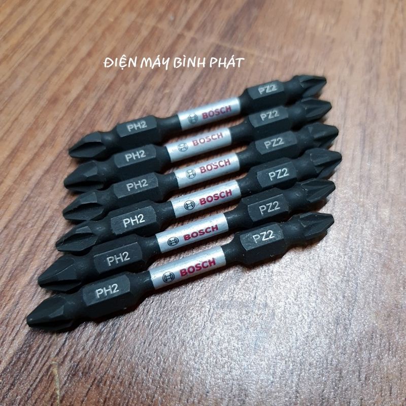 Mũi Vít 2 đầu Bosch 6cm PH2 - PZ2 Dùng Cho Sửa Chữa