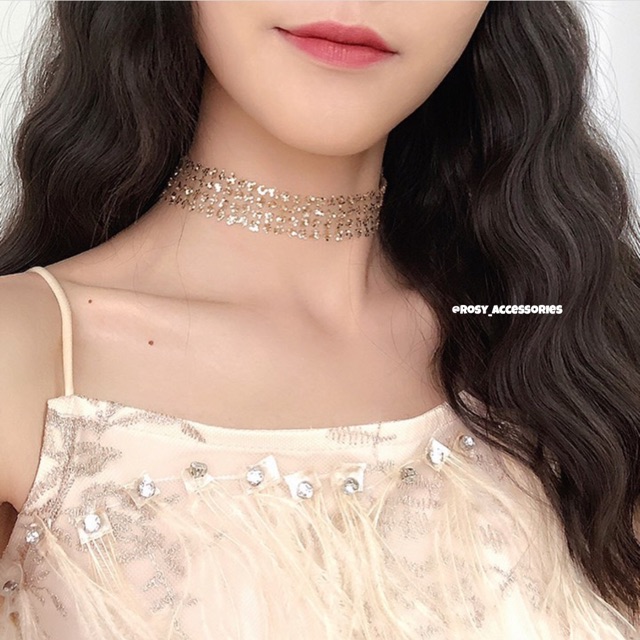 ROSY - GLITTER CHOKER (ẢNH THẬT Ở CUỐI!!!!)