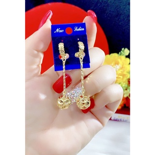  Đôi bông tai nữ mạ vàng 18k hạt châu 034R241021 - Bền Màu - Bao đổi trả trong 07 ngày 