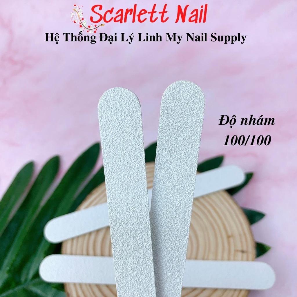 Lốc 50 Cây Dũa Móng Tay Mini Màu Trắng Chuyên Dùng Cho Nailbox