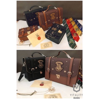 [school style small square bag] Hogwarts School of witchcraft and Wizardry girls' chain bag British temperament girls' handbag Harry Potter school girls' Cambridge bag