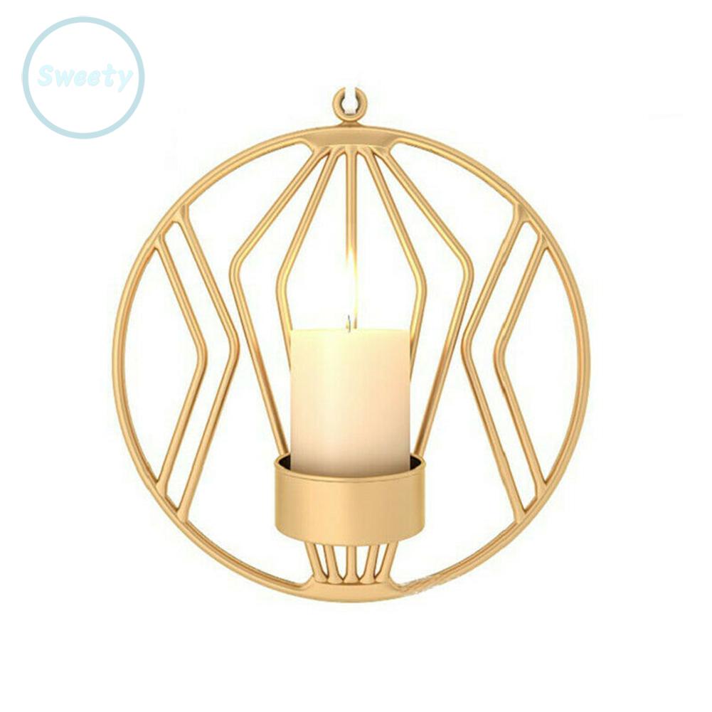 Candle Holder Cage 3D Hanging Party Decor Tealight Geometric Candlestick Wall Candle Holder Sconce High Quality