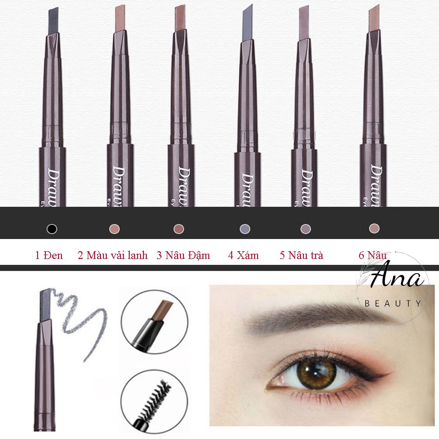 Chì Kẻ Mày Lameila 02 Đầu Color Geometry – Bút Kẻ Mày Lameila 2 Đầu Không Thấm Nước | BigBuy360 - bigbuy360.vn