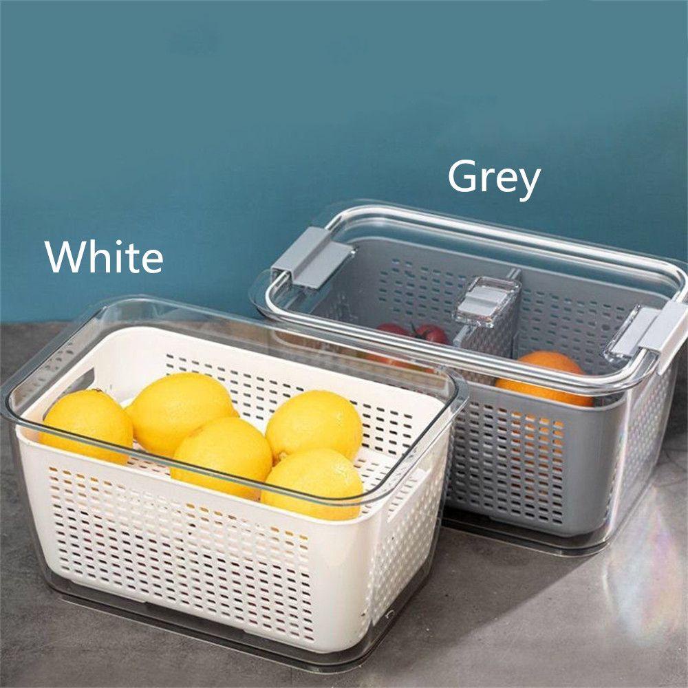 KUNHEV Mẫu Đơn Hộp Đựng Trái Cây / Rau Củ Quả Trong Tủ Lạnh Có Thể Phân Loại Chống Ẩm Thiết Kế Đơn Giản Tươi Mới Dành Cho